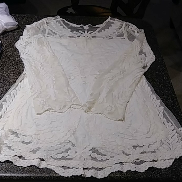 tokyo Darling Dresses & Skirts - Winter White Lace overlay dress. Lined